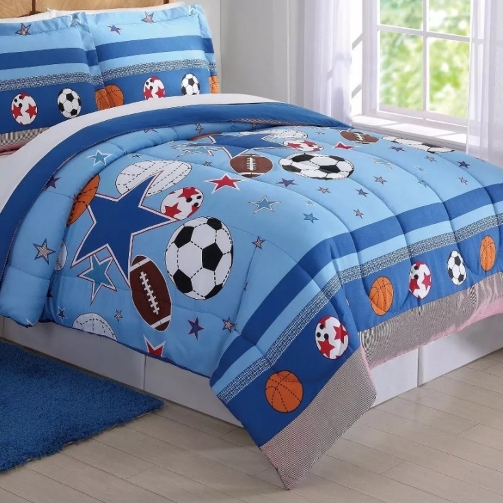 My World Twin Sports And Stars Kids' Comforter Set